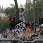 Una de las protesta que en 2012 se sucedieron en las inmediaciones del Congreso
