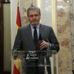 El portavoz del Gobierno, Iñigo Méndez de Vigo, durante su comparecencia