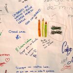 El colegio en el que trabajaba Laura Luelmo pidió a sus alumnos que expresasen en un mural sus sentimientos tras el crimen de la profesora