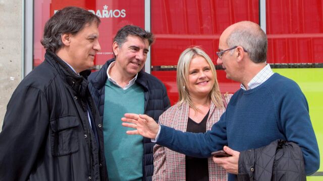 Mari Mar Blanco conversa con Javier Iglesias, García Carbayo y Robles