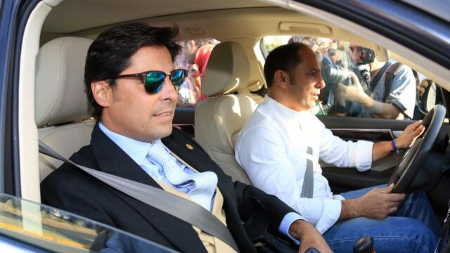 El torero Francisco Rivera a su llegada la boda de su hermano