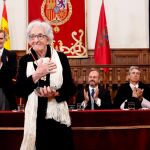 La poeta uruguaya Ida Vitale tras recibir el Premio Cervantes 2018