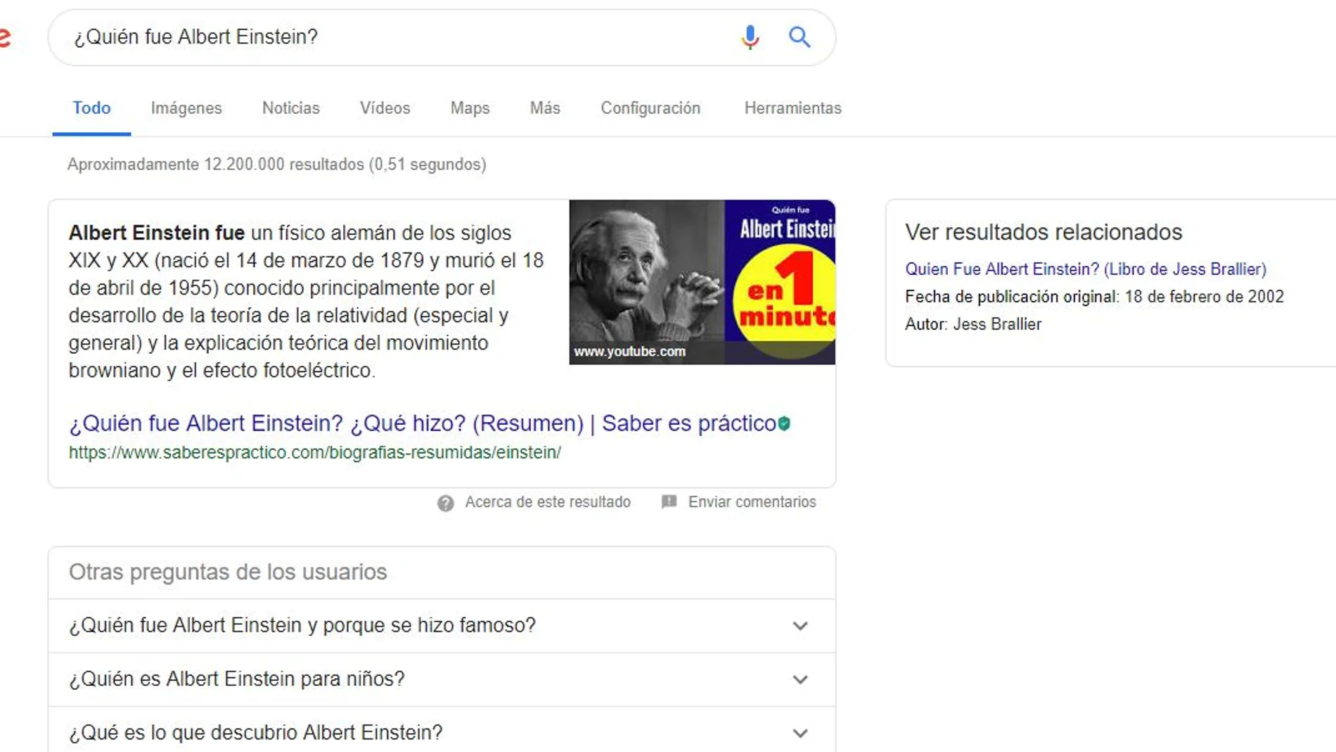 Albert Einstein es el científico más conocido por los estudiantes