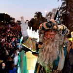 El Rey Melchor, durante la Cabalgata de los Reyes Magos en Córdoba de 2019