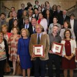 Recepción celebrada en el Ayuntamiento de León, donde los galardonados fueron recibidos por Antonio Silván