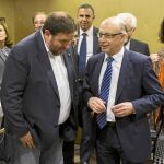 Oriol Junqueras y Cristóbal Montoro