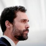 Torrent, ayer en una visita al pueblo de Junqueras. Muchos en ERC le sitúan como el delfín del ex vicepresident