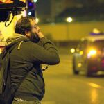 Guillermo Zapata, durante los turnos de permanencia que hicieron lo concejales junto al CIE de Aluche
