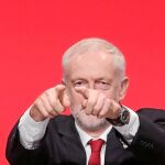 El líder laborista, Jeremy Corbyn, en el congreso del partido en Brighton
