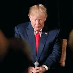 El candidato republicano, Donald Trump, durante un acto de campaña en Virginia