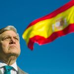 Leopoldo Lópe ayer en la Plaza de Colón / Foto: Alejandro Olea