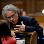 El portavoz de ERC Joan Tardá durante el pleno del Congreso de los Diputados. EFe
