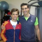 El Juli con Nuno Ferreira, su entrenador personal