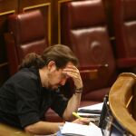 El secretario general de Podemos, Pablo Iglesias