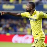 Cédric Bakambu durante su etapa en el Villarreal.