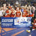 Los jugadores del Fuenlabrada celebran la victoria ante el UCAM que les lleva a la Copa del Rey