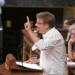 El portavoz de En Comú Podem, Xavier Domènech, cree que la consulta unilateral sería repetir el 9-N.