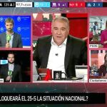 Imagen del programa «Al rojo vivo: Objetivo Euskadi y Galicia» en el momento del recuento de votos