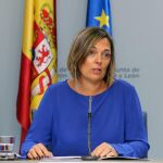 La portavoz y consejera de Agricultura y Ganadería, Milagros Marcos, explica los acuerdos aprobados en el Consejo de Gobierno