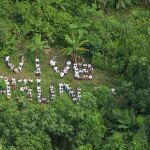 Imagen aérea del Parque Nacional Yasuní en Ecuador