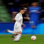 Brahim Diaz, en el Coliseum Alfonso Pérez.