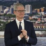 Tim Cook, consejero delegado de Apple, en un acto público el pasado miércoles