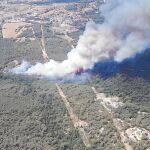 Los Bomberos contaron con el soporte de 15 medios aéreos