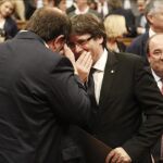Puigdemont y Junqueras