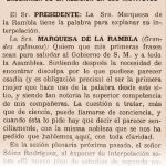 El día que la marquesa de La Rambla hizo historia