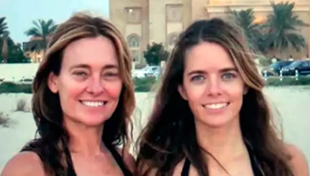 María Eugenia y su hija Geñi
