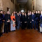 Ricardo Blázquez, Luis Argüello y los periodistas invitados al almuerzo
