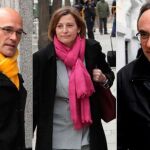 Romeva, Forcadell y Rull