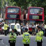 Tráfico en una calle de Londres.