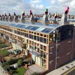 Edificios de energía cero del proyecto Beddington Zero Energy Development (BedZED) en Sutton (Londres, Reino Unido)
