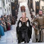 Cersei Lannister en un fotograma de «Juego de tronos» en Dubrovnik