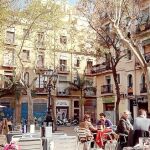 La plaza Osca en el barrio de Horta