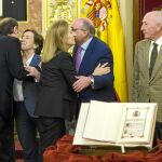 Los padres vivos de la Constitución se dieron cita ayer en el Congreso