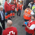 Bernabé (izda.) supervisa todo el operativo estatal que afronta la llegada de pateras las costas de Cartagena