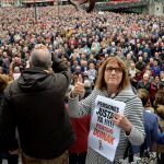 Protesta para reclamar la subida de las pensiones.