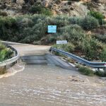 Carreteras inundadas en una imagen de archivo