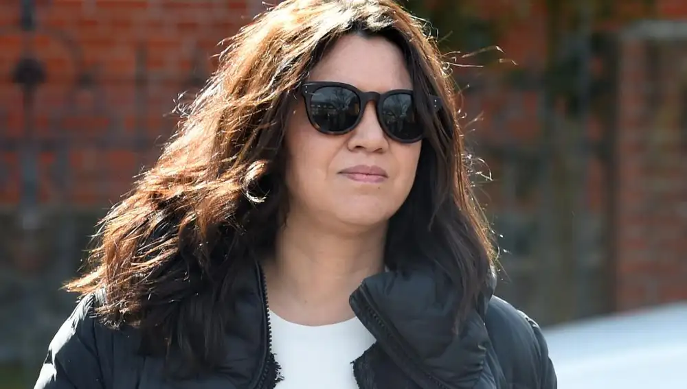 Marcela Topor, la mujer de Carles Puigdemont a su llegada a la cárcel de Nuemünster