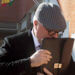 El comisario jubilado José Manuel Villarejo, en una de sus comparecencias ante los juzgados antes de ingresar en prisión