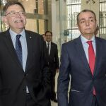 La Razón. El presidente de la patronal, Salvador Navarro, el día de se reciente reelección, junto al presidente de la Generalitat, Ximo Puig