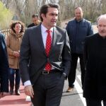 El consejero de Fomento y Medio Ambiente, Juan Carlos Suárez-Quiñones, visita las obras de la carretera de Simancas (Valladolid)
