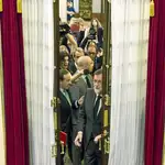 El ex presidente Mariano Rajoy entra en el hemiciclo del Congreso en la segunda jornada de la moción de censura