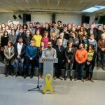 Un momento del acto celebrado por Omnium
