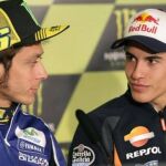 Imagen de archivo de Rossi y Márquez en rueda de prensa
