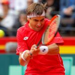 David Ferrer durante el encuentro contra Philipp Kohlschreiber