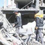 Una de las imágenes publicadas en Twitter por Defensa Civil Siria