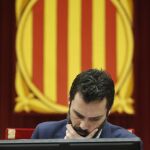 El presidente del Parlament, Roger Torrent